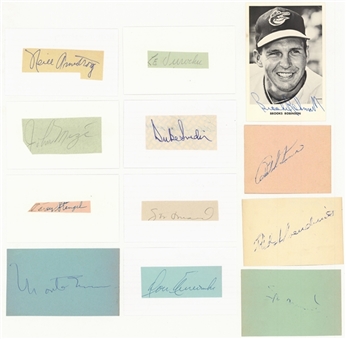 Multi-Sport Signed Cut Collection with 230 Total Signatures Including Joe DiMaggio and Brooks Robinson (JSA Auction LOA)